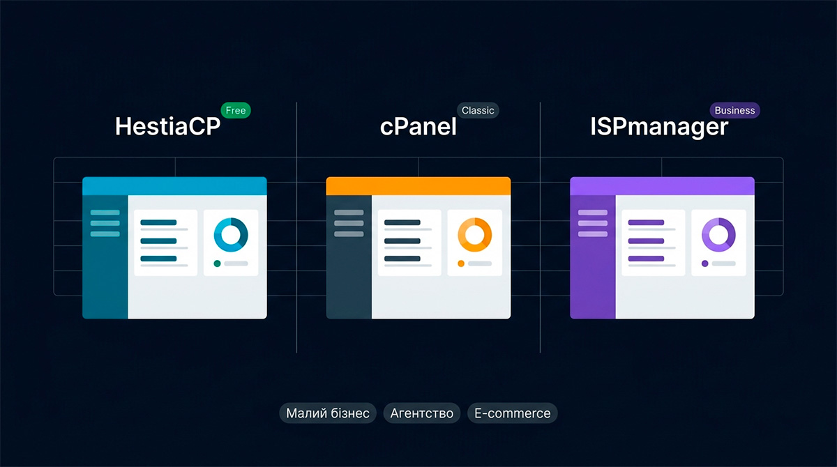 HestiaCP vs cPanel vs ISPmanager: Control Panel Comparison