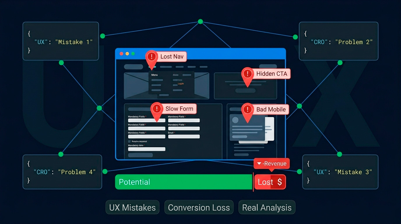 UX-помилки що коштують грошей: аналіз реальних сайтів